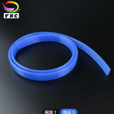 彩色多孔排管 多腔并排管无毒无味抗撕裂 双排四排六排硅胶多排管