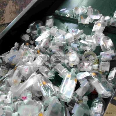 四川未被污染的一次性塑料输液瓶（袋）破碎漂洗瓶塞分选回收处置流水线