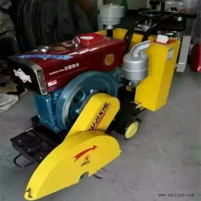 路邦机械手推柴油路面刻纹机 15马路柴油刻纹机 切割刻纹一体厂家
