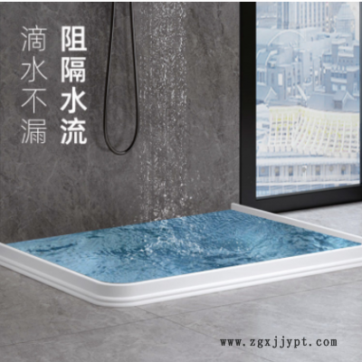 浴室挡水条 可弯曲硅胶浴帘阻水神器 卫生间干湿分离防水条 隔水条